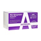 Метформин-Акрихин, табл. п/о пленочной 850 мг №60