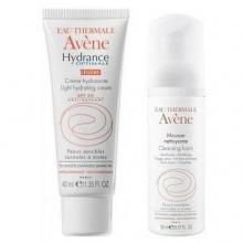 Набор Avene Гидранс оптималь лежер крем 40 мл + пенка 50 мл