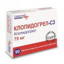 Клопидогрел-СЗ, табл. п/о пленочной 75 мг №90