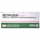 Летрозол, табл. п/о пленочной 2.5 мг №30