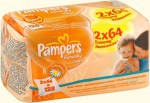 Салфетки влажные детские, Pampers (Памперс) 128 шт нейчерали клин