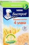 Хлопья, Быстров 350 г пребио овсяные с пшеничными ржаными ячменными варимые