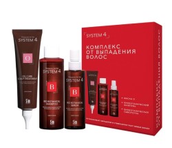Набор System-4 Комплекс от выпадения волос шампунь + маска O + сыворотка 250 мл + 150 мл + 150 мл